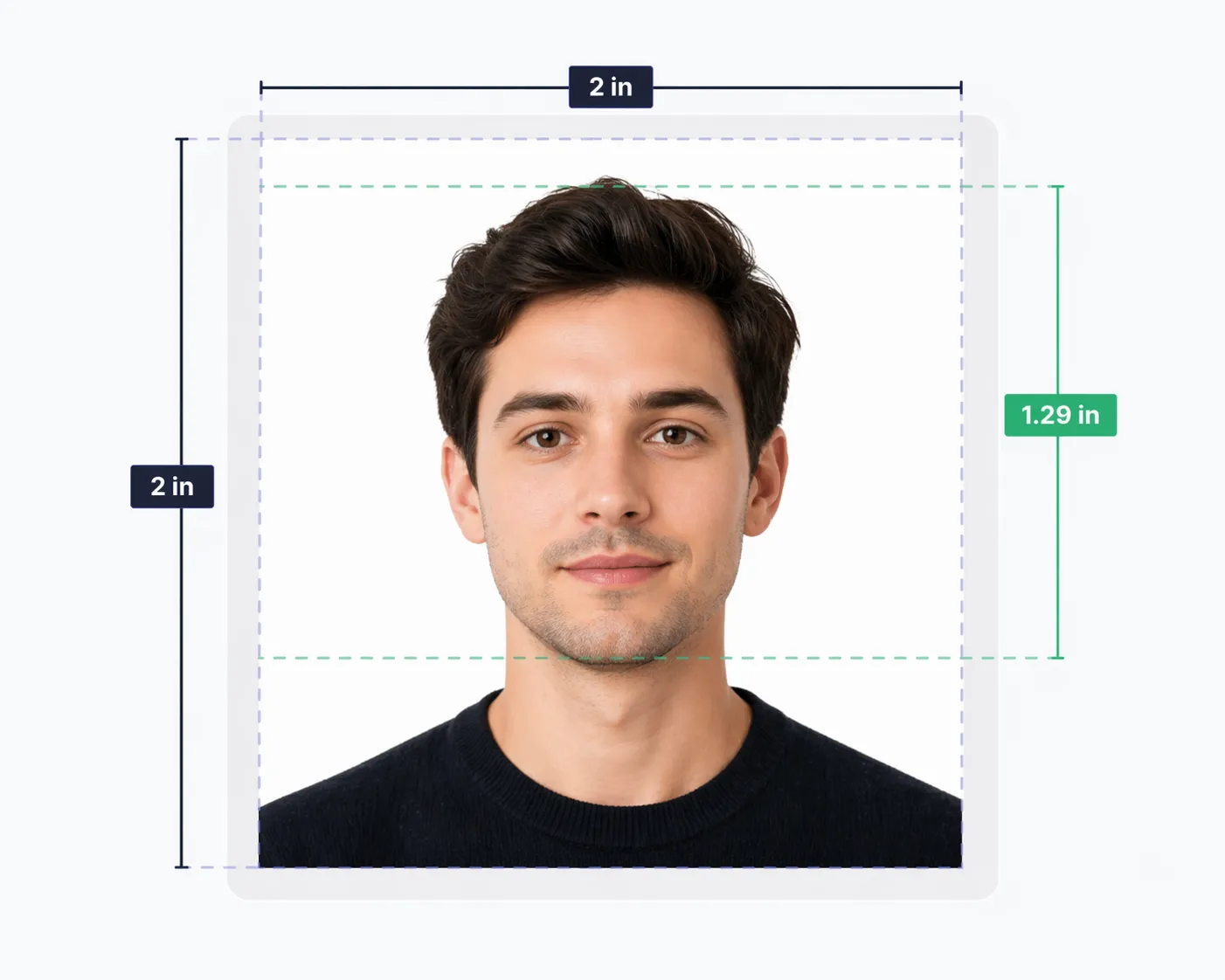 Automatic photo verification with measurement overlay